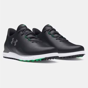 Under Armour Men's Black and Green Golf Shoes - UA Drive Fade SL
